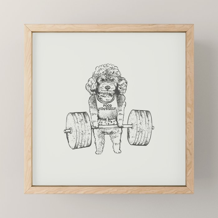 Poodle Lift Mini Art Print Gallery Image 1