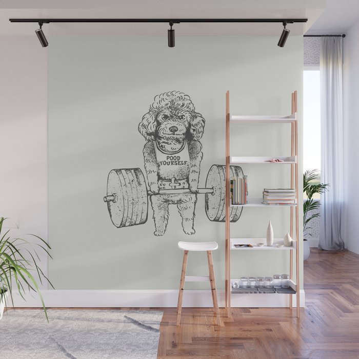 Poodle Lift Wall Mural Gallery Image 1