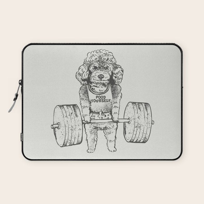 Poodle Lift Laptop Sleeve Gallery Image 1