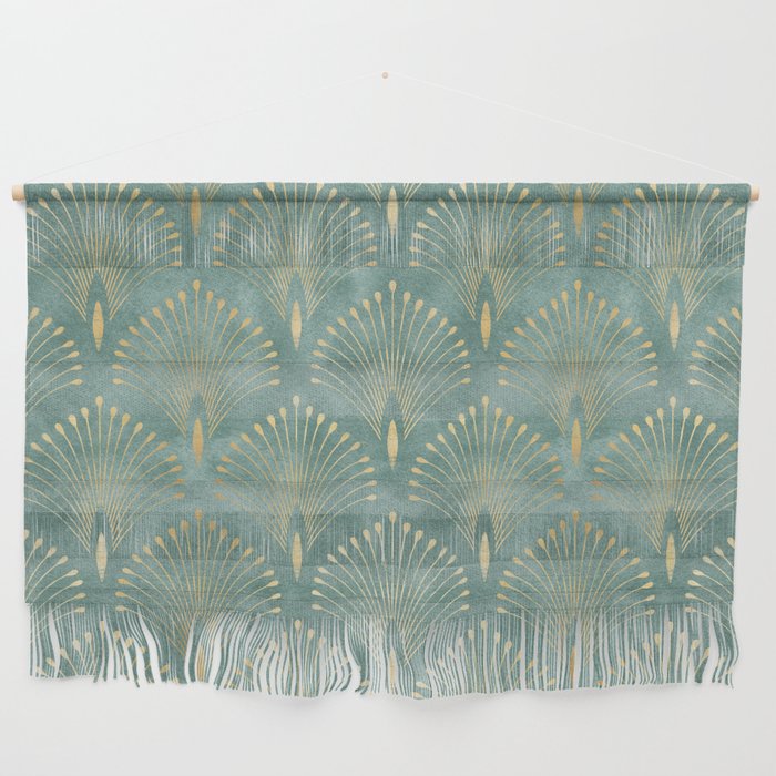 Art Deco, Decorative Leaf Pattern Wall Hanging Gallery Image 1