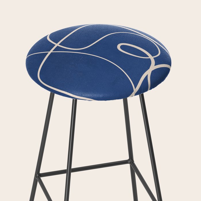 Abstract line art 44 Stool Gallery Image 2