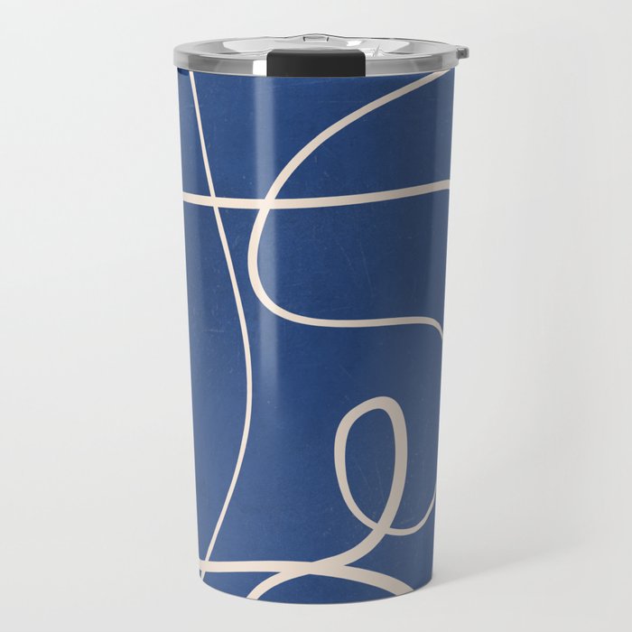 Abstract line art 44 Travel Mug Gallery Image 1