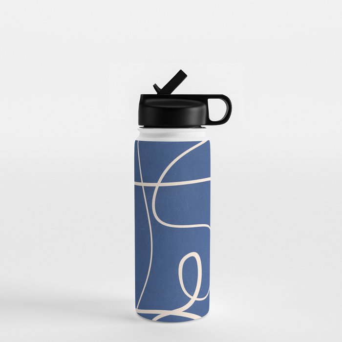 Abstract line art 44 Water Bottle Gallery Image 1