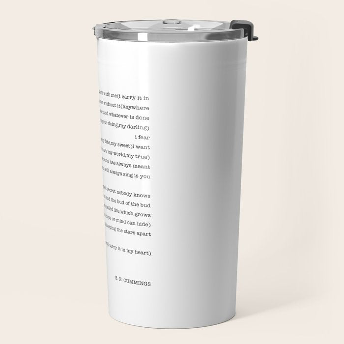 i carry your heart with me-  EE Cummings Travel Mug Gallery Image 2