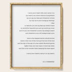 i carry your heart with me-  EE Cummings Serving Tray Gallery Image 1