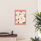 White Daisies On Pink Poster Gallery Image 2