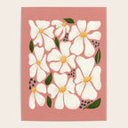 White Daisies On Pink Poster Gallery Image 4