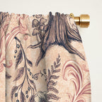 Fairytale Forest Raccoons - pink Window Curtain Gallery Image 2