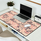 Fairytale Forest Raccoons - pink Desk Mat Gallery Image 2