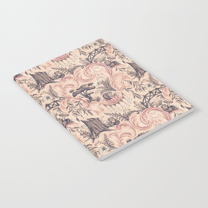 Fairytale Forest Raccoons - pink Notebook Gallery Image 1