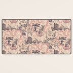 Fairytale Forest Raccoons - pink Desk Mat Gallery Image 3