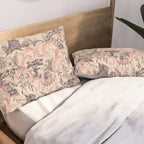Fairytale Forest Raccoons - pink Pillow Sham Gallery Image 2