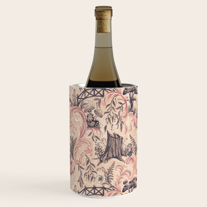 Fairytale Forest Raccoons - pink Wine Chiller Gallery Image 3