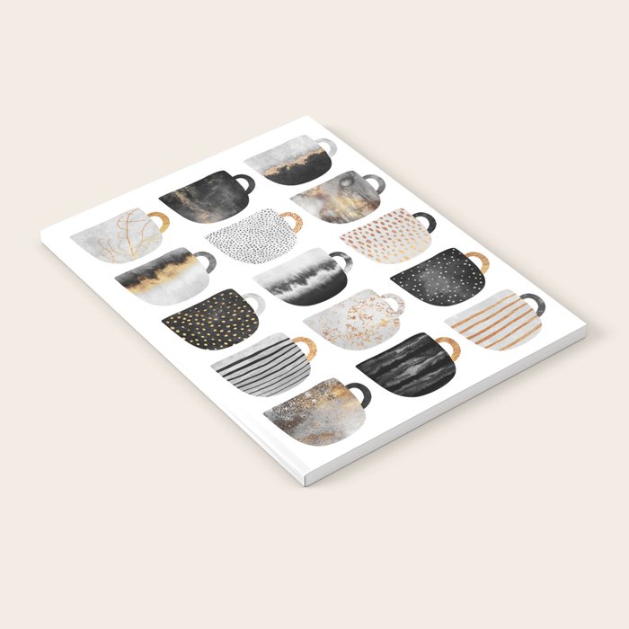 Pretty Coffe Cups 3 - White Notebook Gallery Image 2