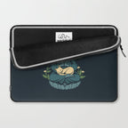 Cat Meditation Buddhism Buddha by Tobe Fonseca Laptop Sleeve Gallery Image 2
