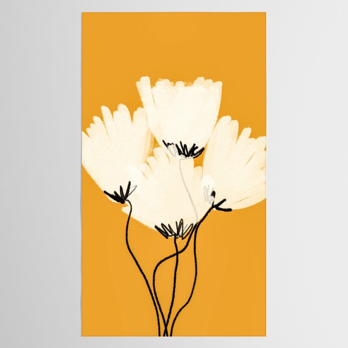 The Cosmo Yellow Flowers Tablecloth Gallery Image 2