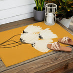 The Cosmo Yellow Flowers Outdoor Rug Gallery Image 2