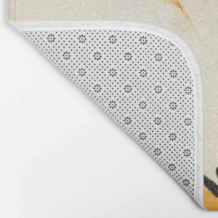 The Cosmo Yellow Flowers Bath Mat Gallery Image 2