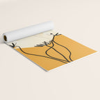 The Cosmo Yellow Flowers Yoga Mat Gallery Image 2