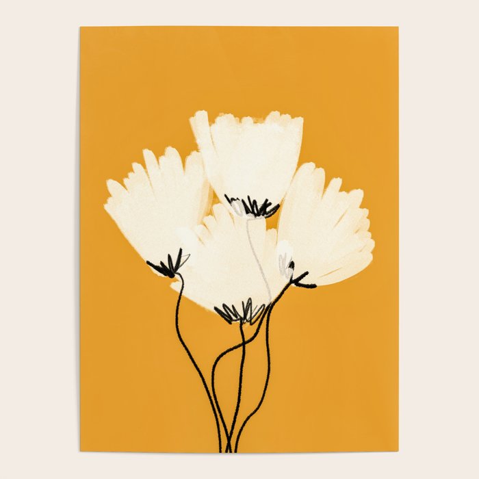 The Cosmo Yellow Flowers Poster Gallery Image 4