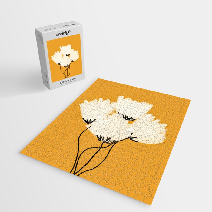 The Cosmo Yellow Flowers Jigsaw Puzzle Gallery Image 2