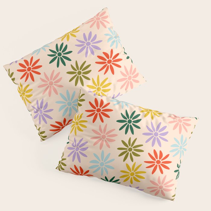 Retro Groovy Sun  Pillow Sham Gallery Image 1