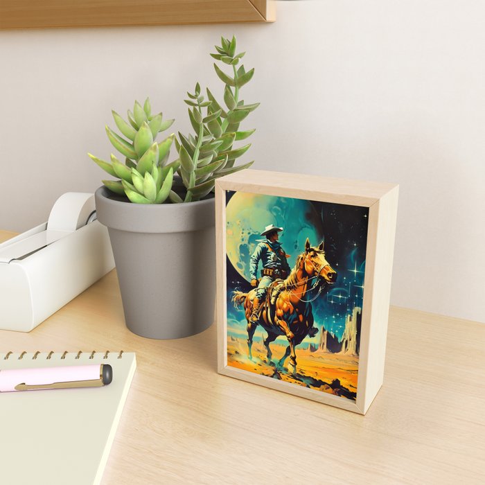 The Space Cowboy Mini Art Print Gallery Image 2