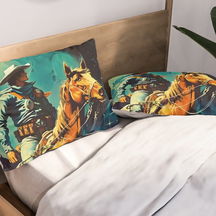The Space Cowboy Pillow Sham Gallery Image 2