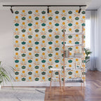 Sunny Palm Trees Pattern Wall Mural Gallery Image 1
