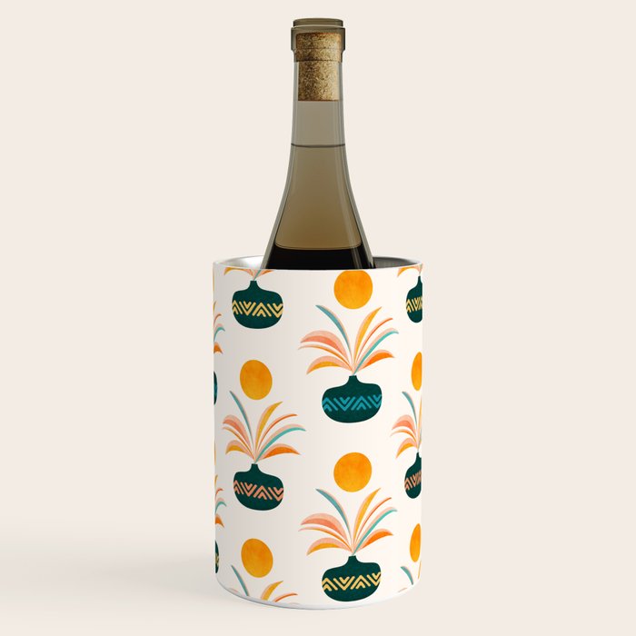 Sunny Palm Trees Pattern Wine Chiller Gallery Image 3