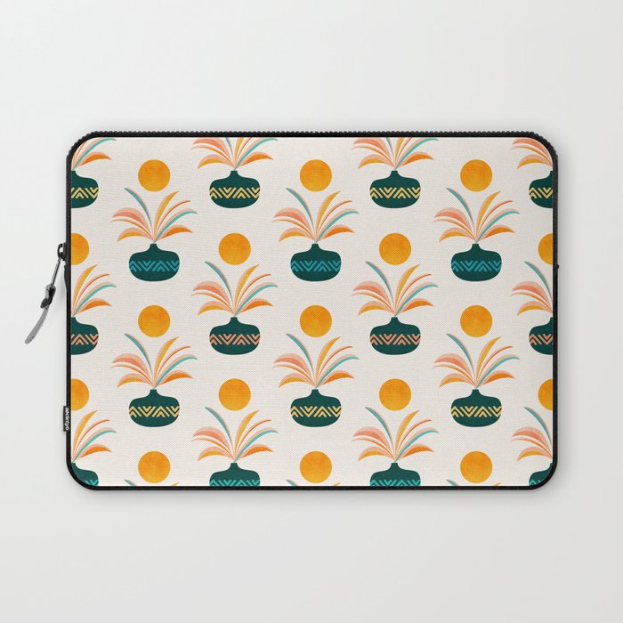 Sunny Palm Trees Pattern Laptop Sleeve Gallery Image 1