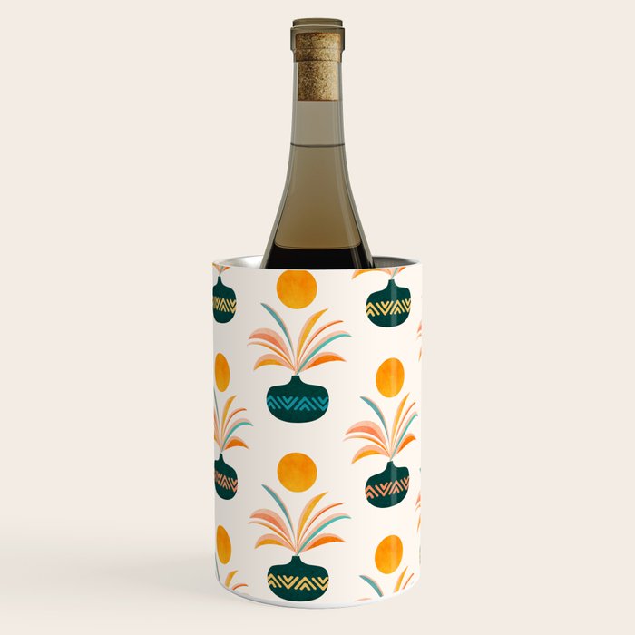 Sunny Palm Trees Pattern Wine Chiller Gallery Image 2