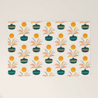 Sunny Palm Trees Pattern Welcome Mat Gallery Image 1