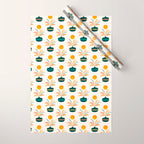 Sunny Palm Trees Pattern Wrapping Paper Gallery Image 1