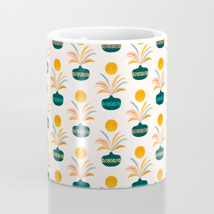 Sunny Palm Trees Pattern Coffee Mug Gallery Image 4