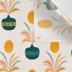 Sunny Palm Trees Pattern Wall Tapestry Gallery Image 3