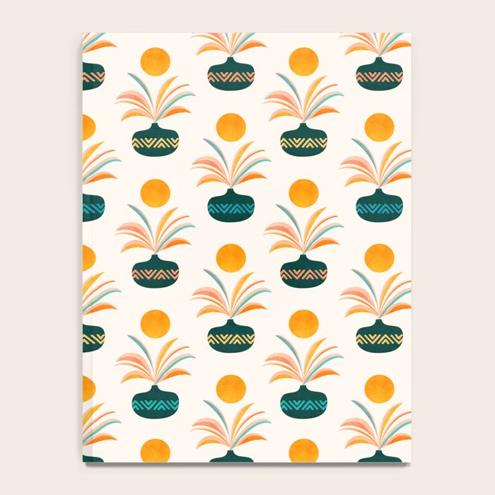 Sunny Palm Trees Pattern Notebook Gallery Image 4