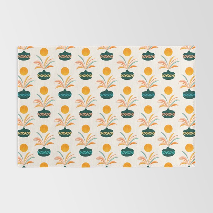 Sunny Palm Trees Pattern Rug Gallery Image 2