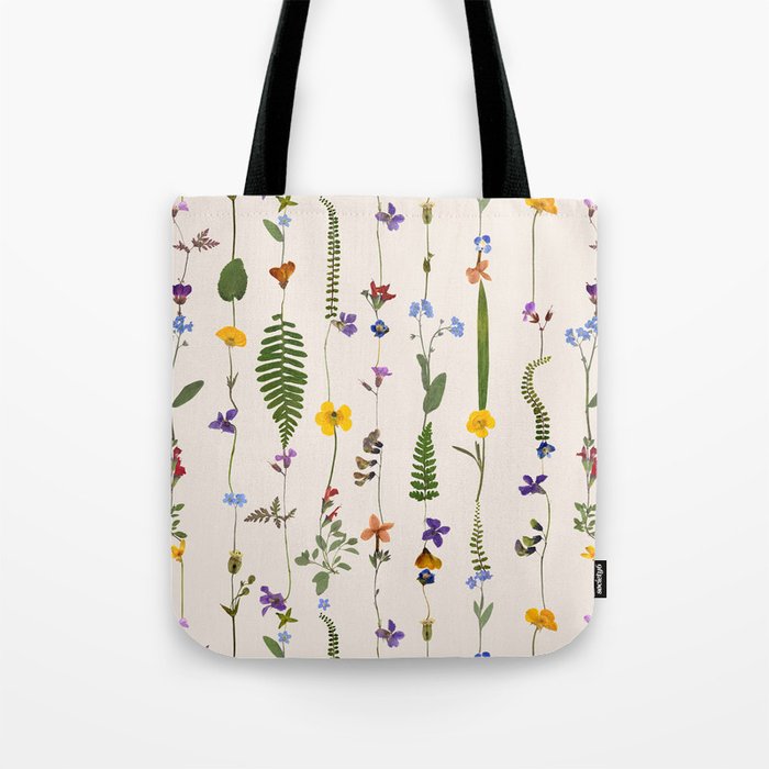 Pressed Florals Tote Bag Gallery Image 1