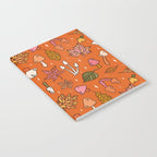 Falling Leaves Print in Orange Notebook Gallery Image 2