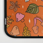 Falling Leaves Print in Orange Laptop Sleeve Gallery Image 3