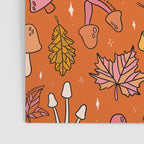 Falling Leaves Print in Orange Poster Gallery Image 3