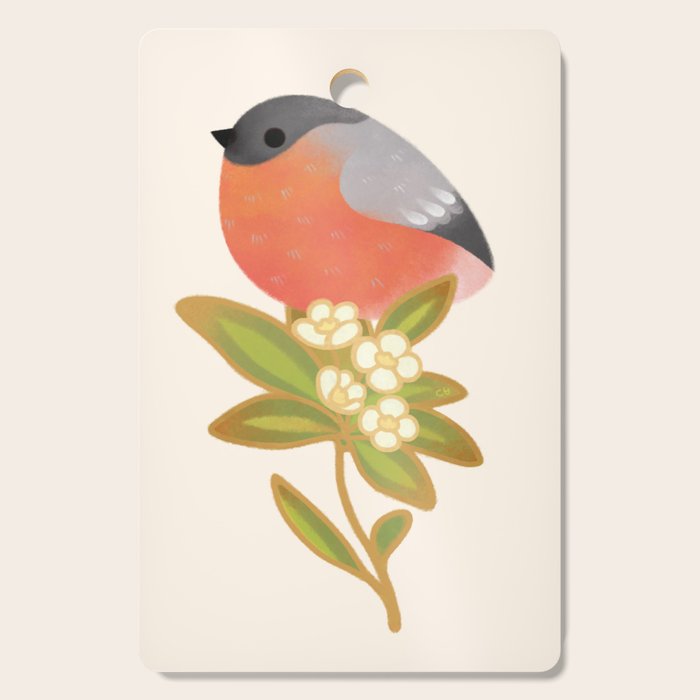 Eurasian bullfinch Cutting Board Gallery Image 1