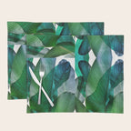 Palm leaf jungle Bali banana palm frond greens Placemat Gallery Image 1