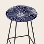 Indigo Poppies Stool Gallery Image 2