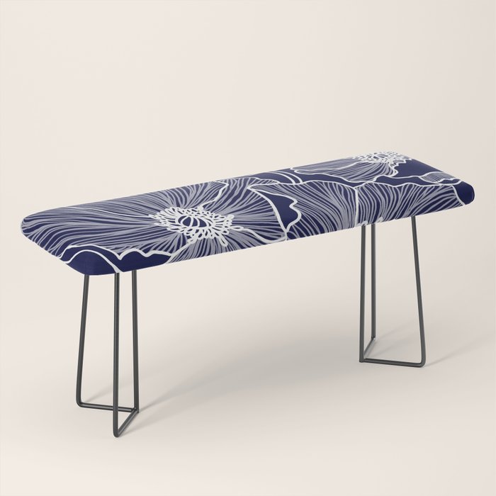 Indigo Poppies Bench Gallery Image 1