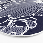 Indigo Poppies Bath Mat Gallery Image 3