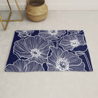 Indigo Poppies Rug Gallery Image 1