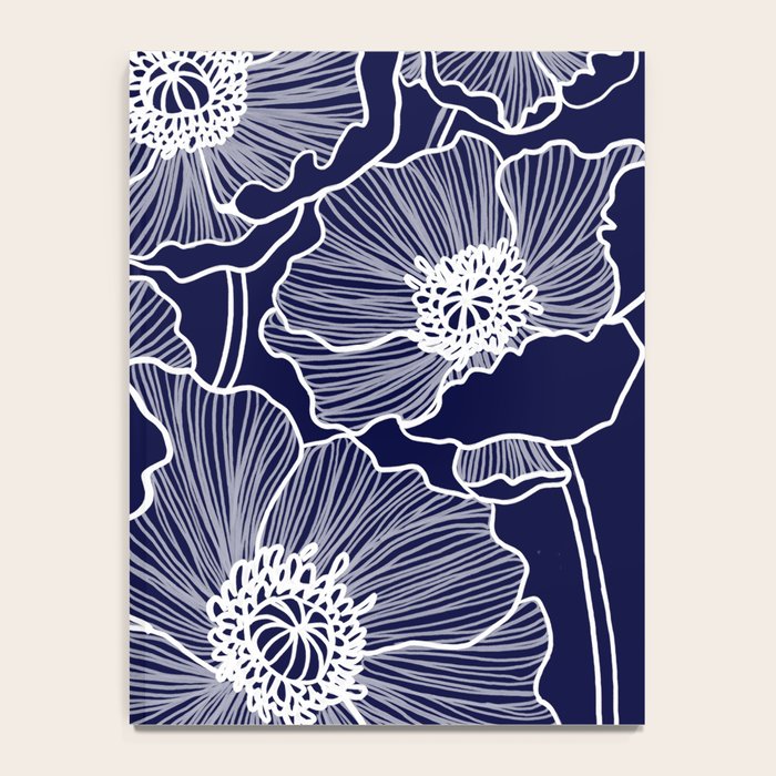 Indigo Poppies Notebook Gallery Image 4