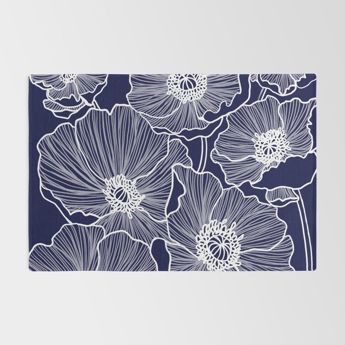 Indigo Poppies Rug Gallery Image 2
